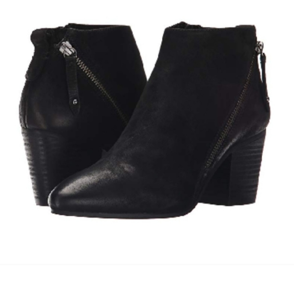 Steve Madden Jaydun booties black nubuck suede